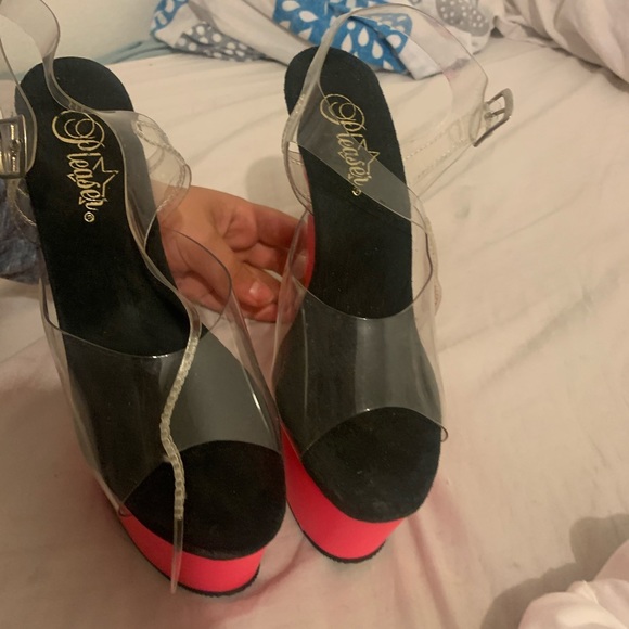 8 inch hot pink heels - Picture 2 of 4